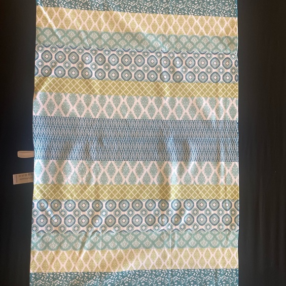 Bohemian Ombré Teal Placemats, Set of 4, 100% Polyester, Decor (18x30 in.) - Picture 5 of 5